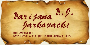 Marijana Jarkovački vizit kartica